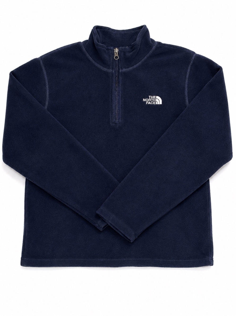 The North Face Boys L 14/16 Navy Fleece 1/4 Zip Pullover Jacket